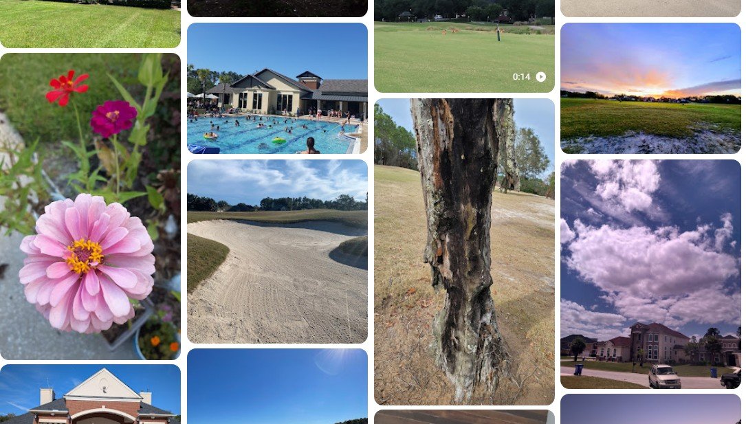 Fairways and lakes near homes in Fruit Cove, Florida