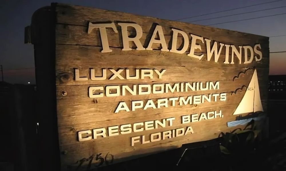 Tradewinds Condos oceanfront on Crescent Beach, Florida